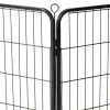 Dog Playpen 16 Panels Steel 31.5"x23.6" Black