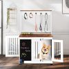 Graffiti-Style Dog House with Double Doors ‚Äì Vintage Dog Kennel and Furniture Piece