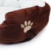 Dog Beds for Small Dogs - Round Cat Beds for Indoor Cats, Washable Pet Bed for Puppy and Kitten with Slip-Resistant Bottom grey