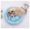 Dog Beds for Small Dogs - Round Cat Beds for Indoor Cats, Washable Pet Bed for Puppy and Kitten with Slip-Resistant Bottom pink