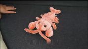 Pet Gravity Shrimp Plush Toy USB Charging Simulate Lobster Electric Jumping Cat Toys, Simulation Lobster Dog Toy