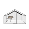 Large metal chicken coop, walk-in chicken coop, galvanized wire poultry chicken coop