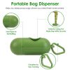 Pooper Scooper Kit Dog Poop Rake & Swiveling Bin Poop Heavy Duty Pick Up Tool with Extra Long Handle 35 Waste Bags Dispenser