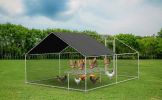 Large metal chicken coop, walk-in chicken coop, galvanized wire poultry chicken coop