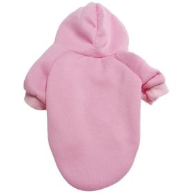 Pet Sweatshirt With Hoodie; Machine Washable Sweater For Dogs Puppies Sweater Clothes Apparel (Color: Pink, size: XL)