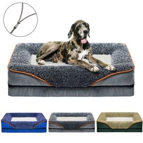 Removable And Washable Pet Dog Sofa And Dog Bed, Dog Nest,  Pet Bed Sofa, Comfortable And Soft, Cat Sofa Bed With Raised Edges To Protect The Neck (Color: Gray, size: XL ( 47.24 * 31.5 * 6.3 in ))