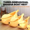 Cute Banana Cat Bed Cave Banana Bed For Cat Dog Warm Comfortable Nest Tent House