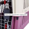 Portable Pet Box Cat & Dog Carrier Cage with Chrome Door