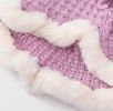 Warm and thickened dog clothes in autumn and winter; bow sweater skirt; dog sweater