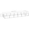 Dog Kennel Silver 129.2 ft¬≤ Steel