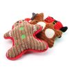 Christmas pet chew toy Pet plush voice toy Christmas molar bite-resistant cute cartoon dog toy